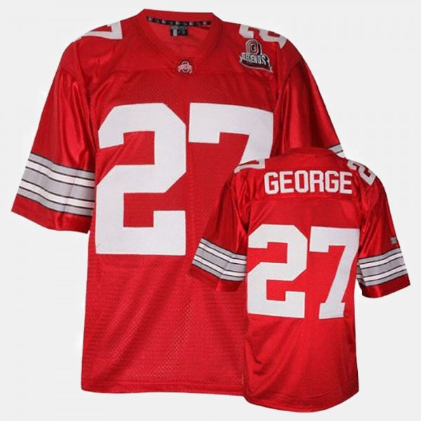 Ohio State Buckeyes Eddie George Men's #27 Red College Football Jersey 2404OSSH8